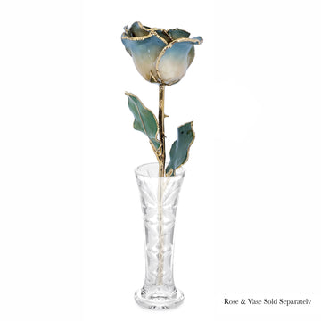 24K Gold Forever Rose - White to Blue