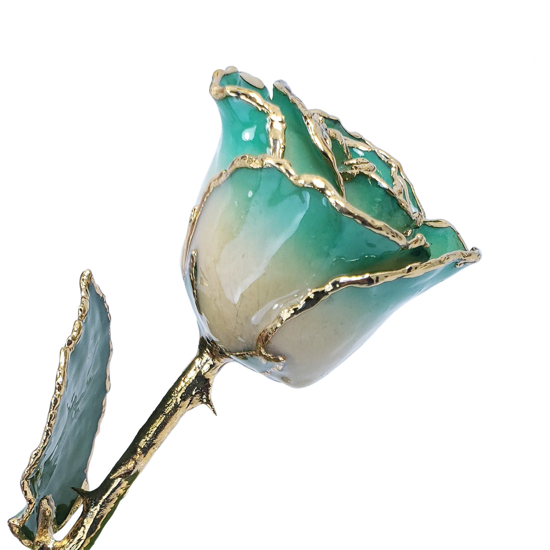 24K Gold Forever Rose - White to Green