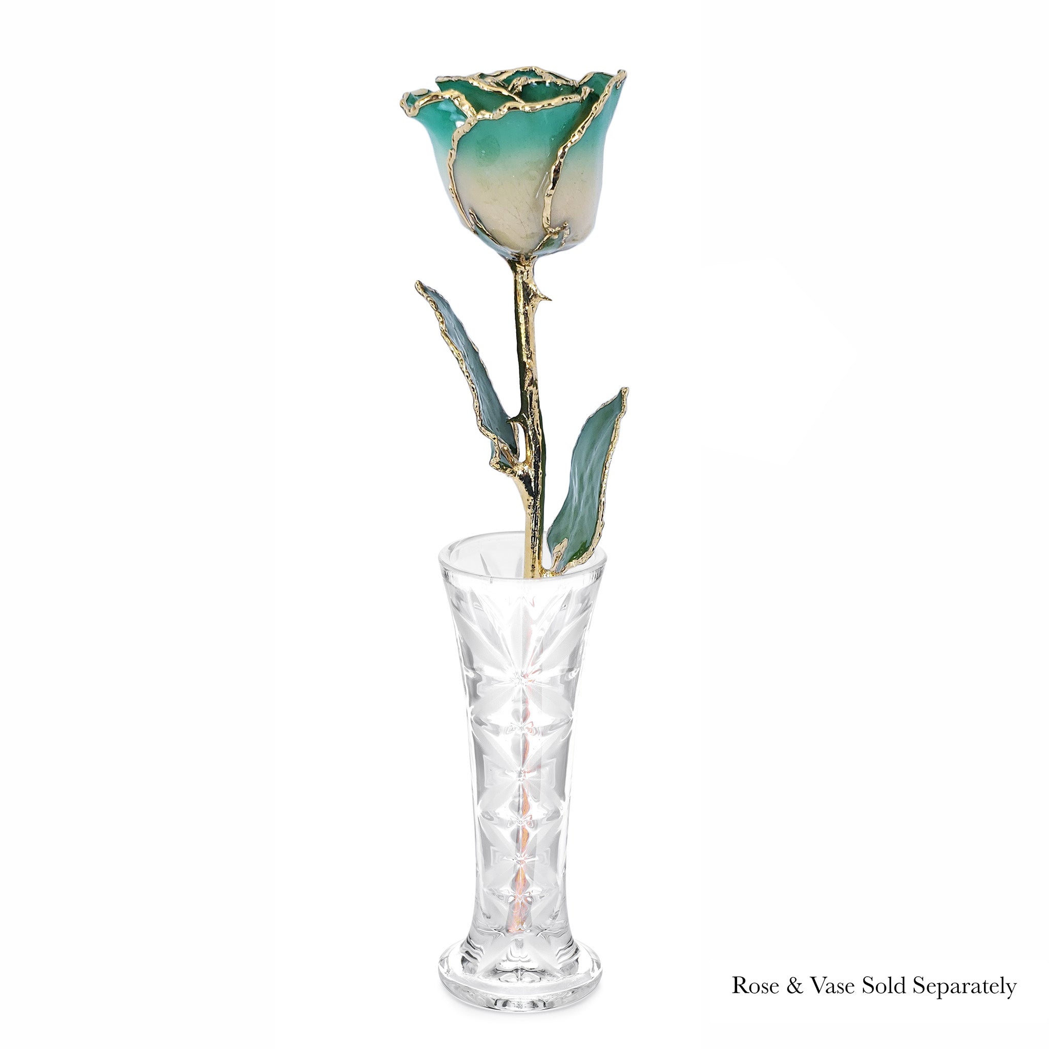 24K Gold Forever Rose - White to Green
