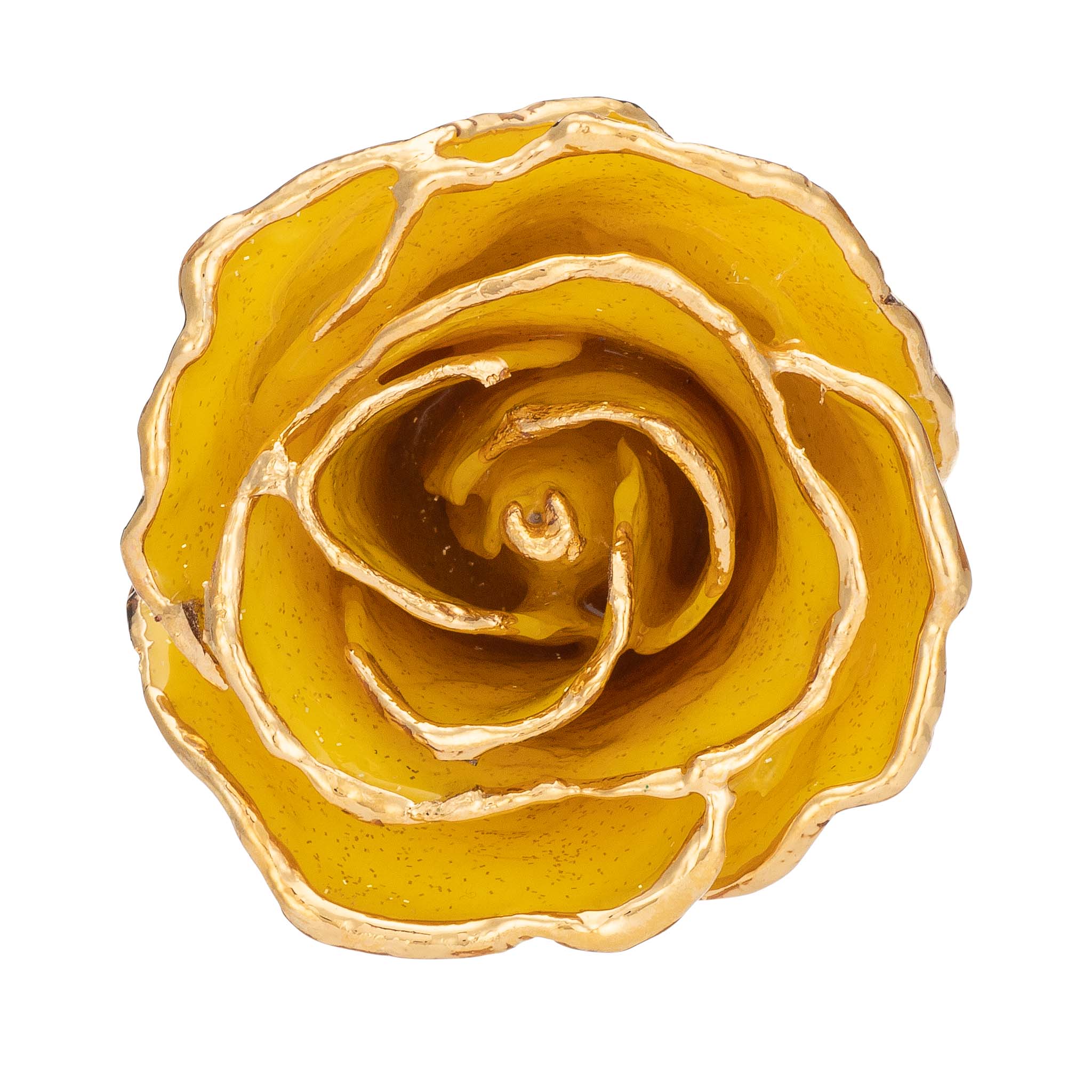 Custom Enchanted Rose - 24K Gold Yellow Sparkle