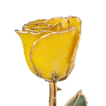 24K Gold Forever Rose - Yellow Sparkle
