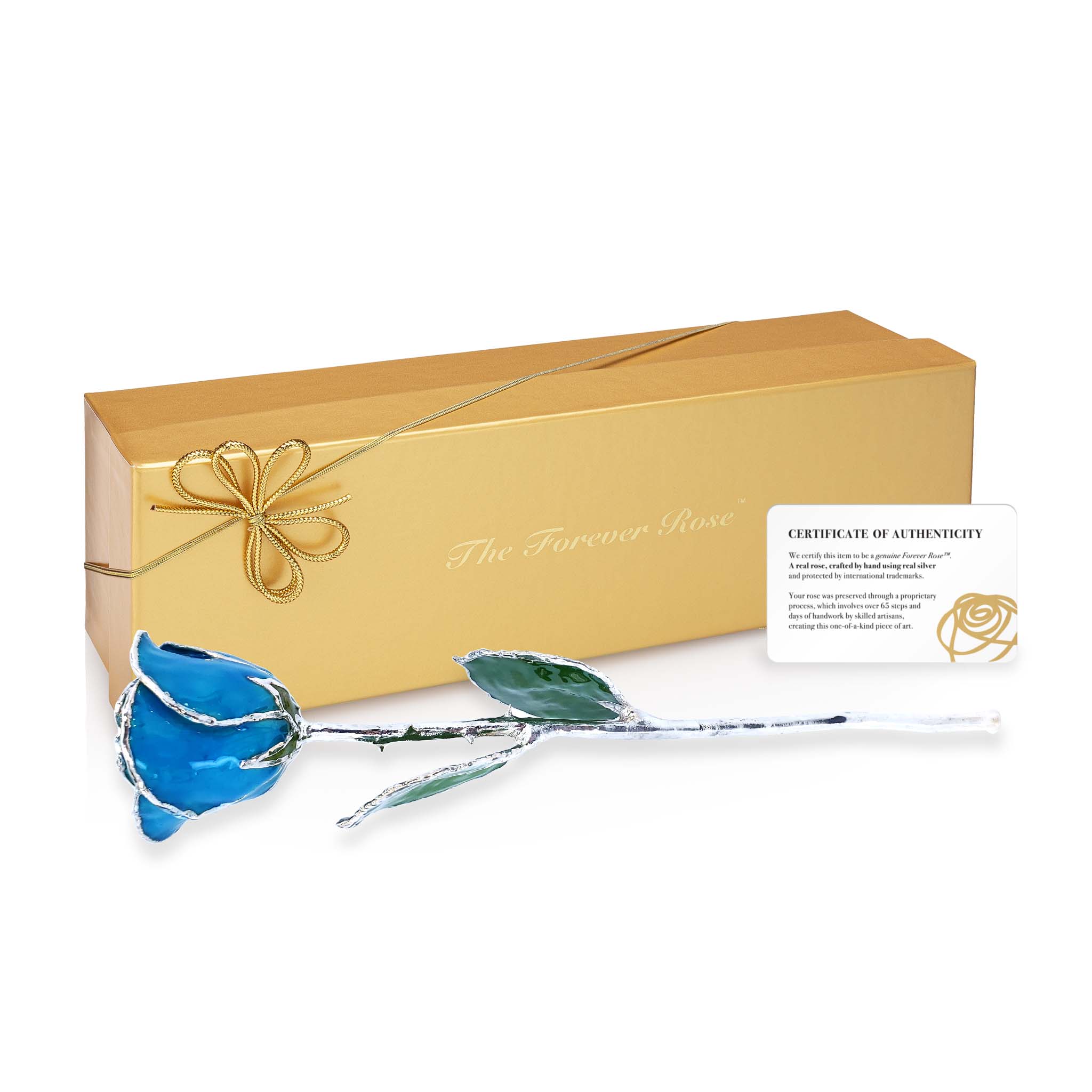 Silver Forever Rose - Southwest Turquoise
