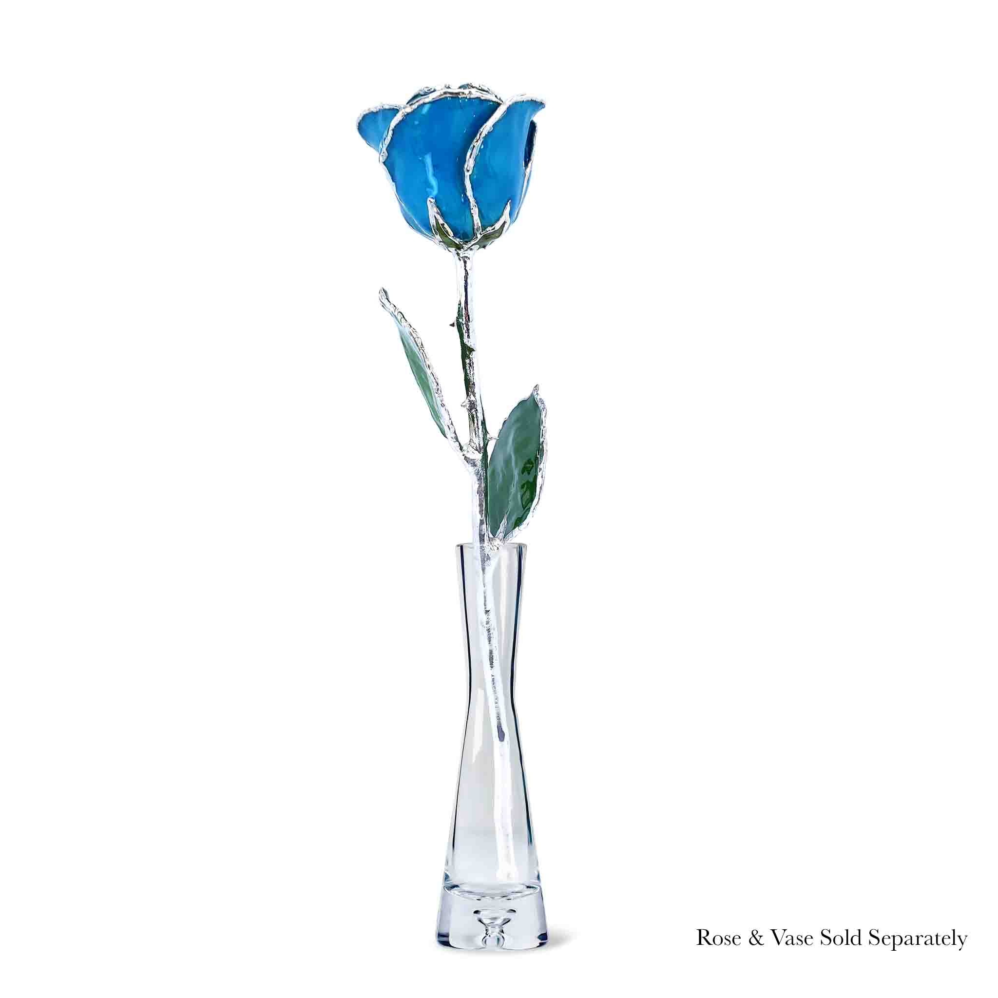 Silver Forever Rose - Southwest Turquoise