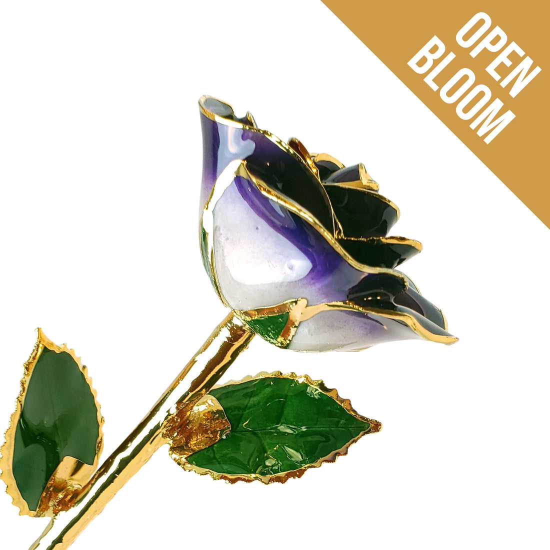 24K Gold Forever Rose - Eternal Bliss (Open Bloom)