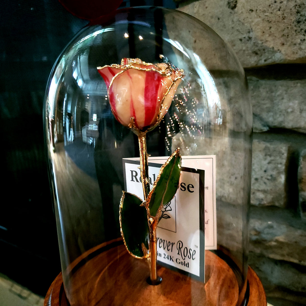 Custom Enchanted Rose w/ Peppermint Rose