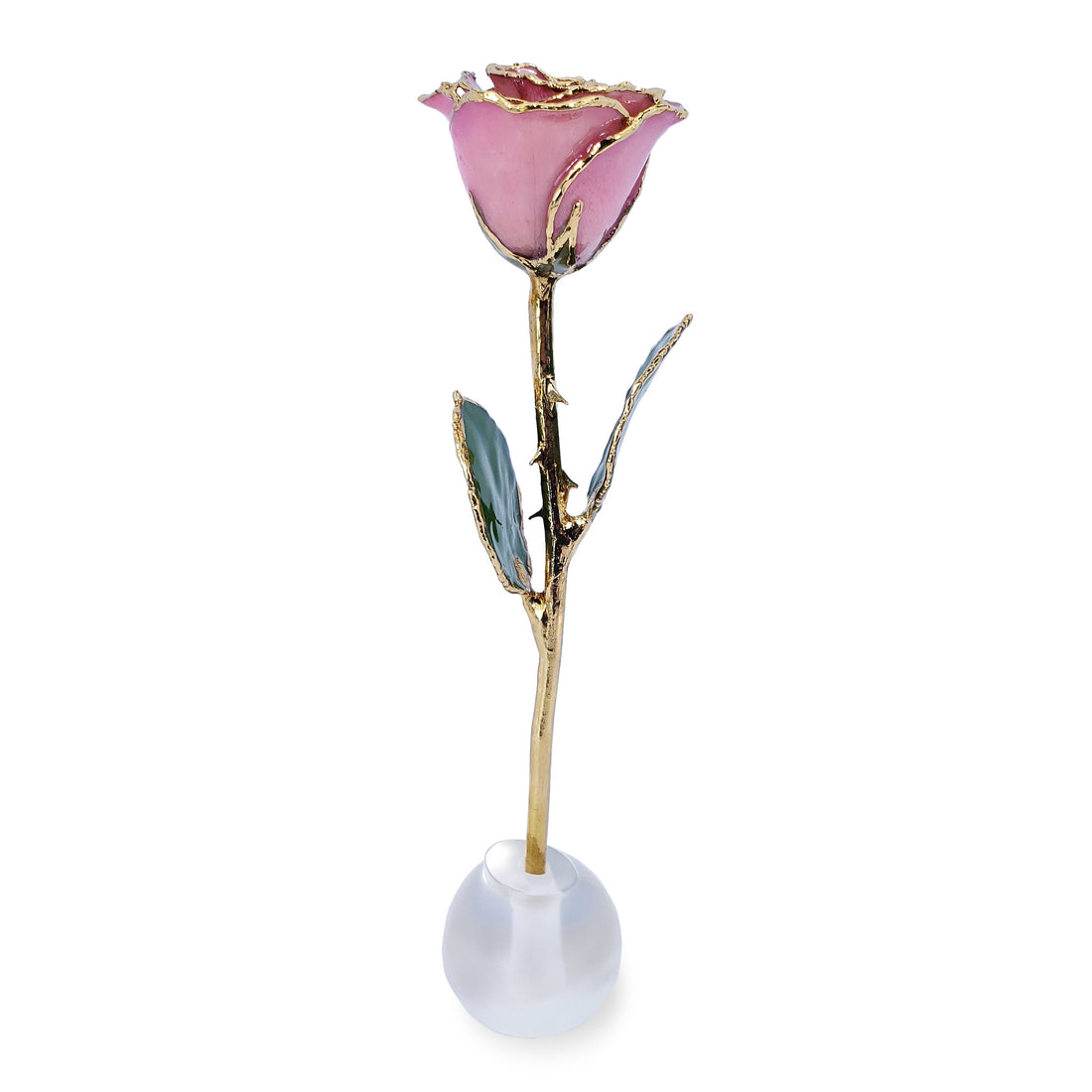 Pink and Gold Fantasy Rose (8")