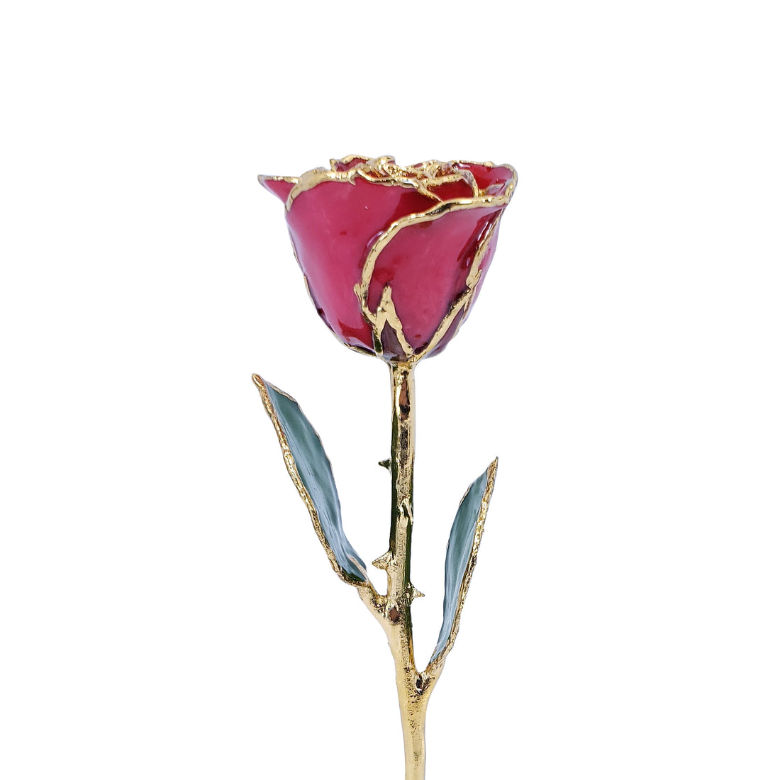 Red and Gold Fantasy Rose (8")