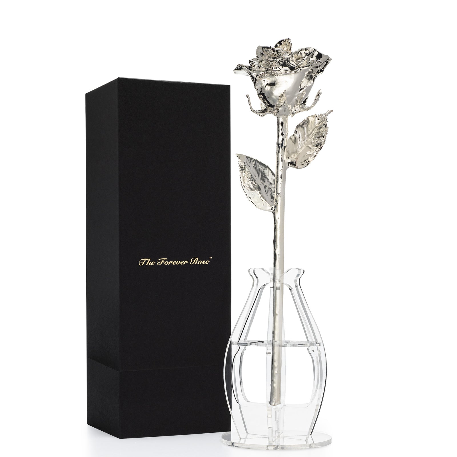 Silver Forever Rose – Black - The Forever Rose