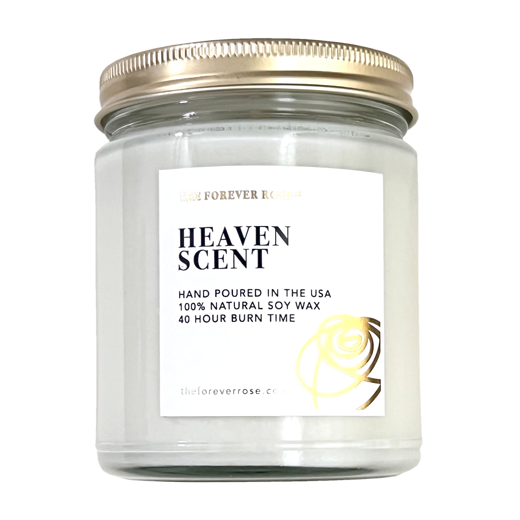 Heaven Scent Natural Soy Candle - The Forever Rose