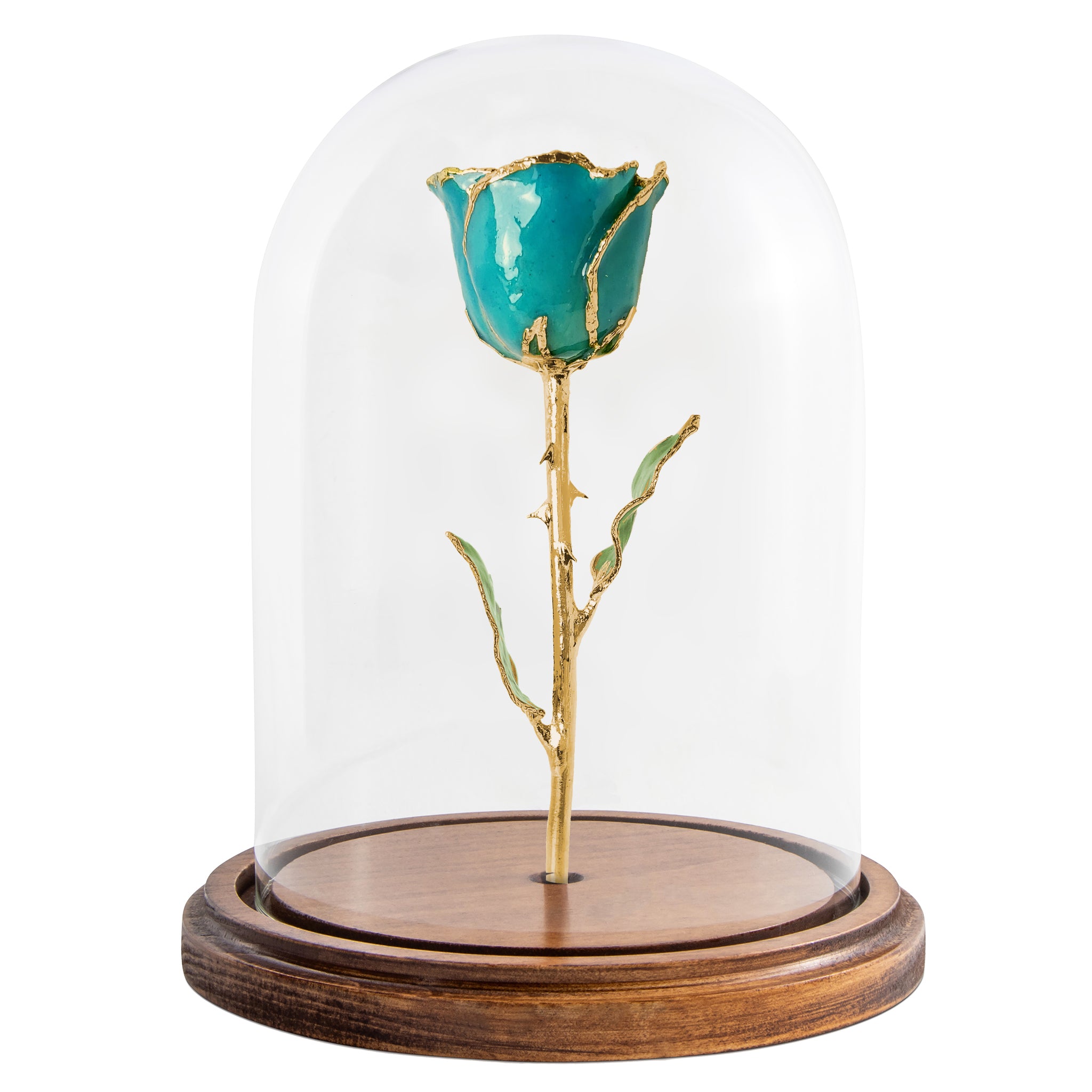 Custom Enchanted Rose W/ 24K Gold Trim Southwest Turquoise