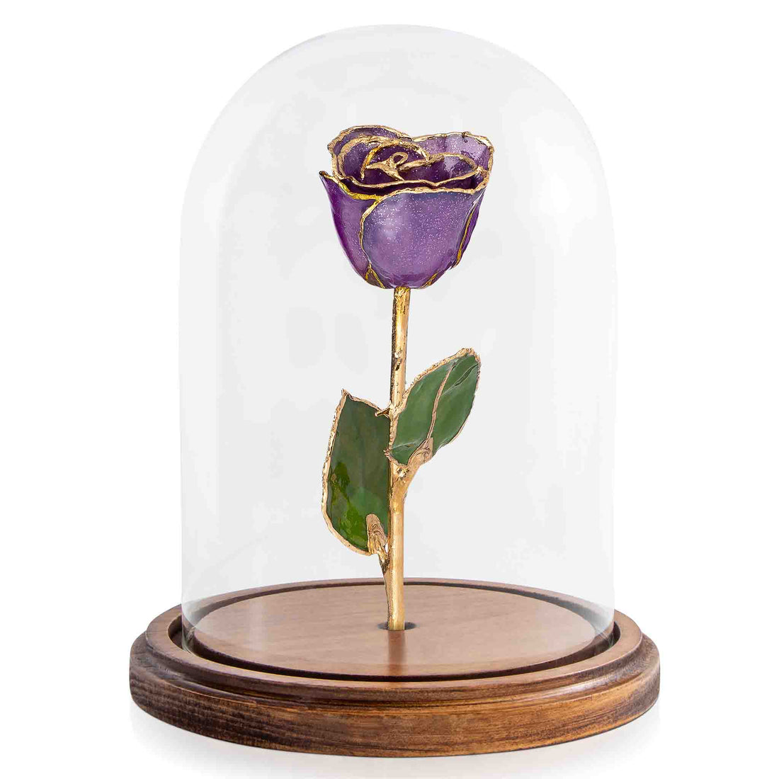 Custom Enchanted Rose - 24K Gold Amethyst (February Birthstone)