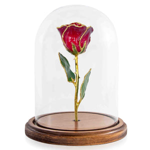 Custom Enchanted Rose - 24K Gold Ruby (July)