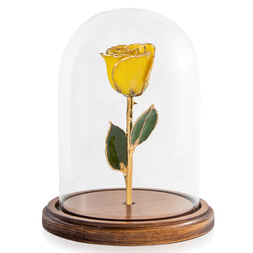 Custom Enchanted Rose - 24K Gold Yellow Sparkle