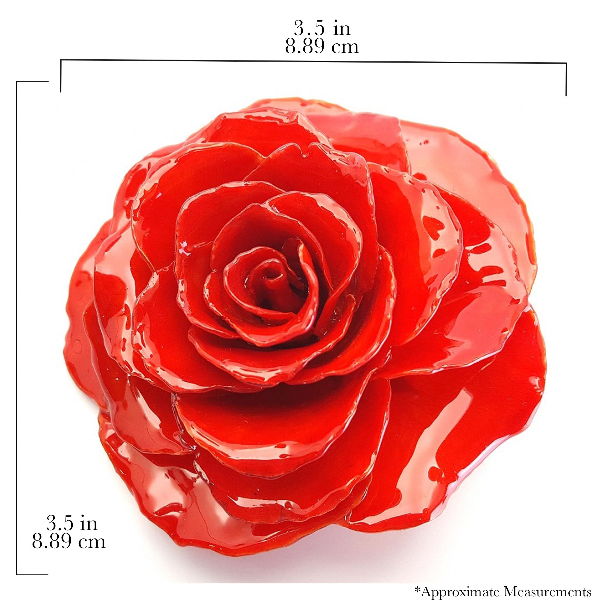 Forever Rose Ornament - Red