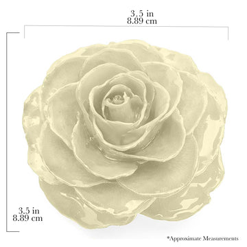 Forever Rose Ornament - White