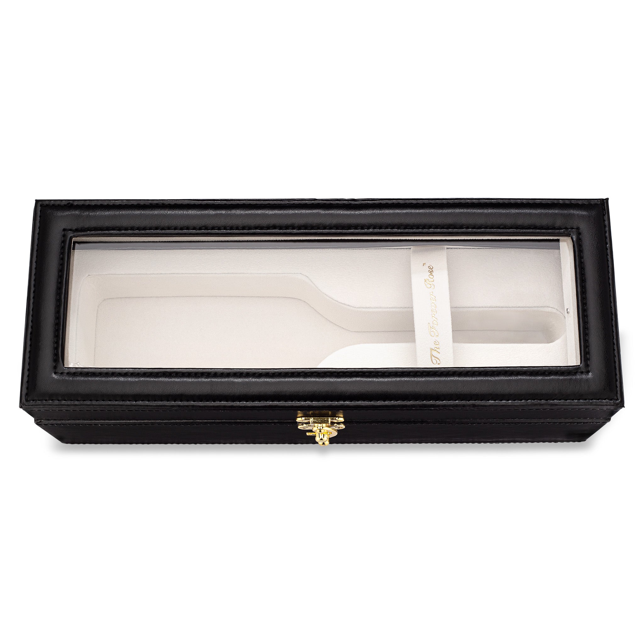 Forever Rose Leather Display Case Combo (Silver)