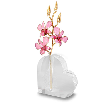 "I Love You" Heart Vase (1 Rose)