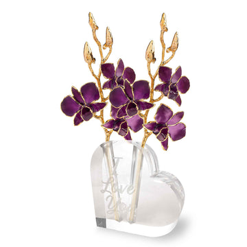 "I Love You" Heart Vase (2 Roses)