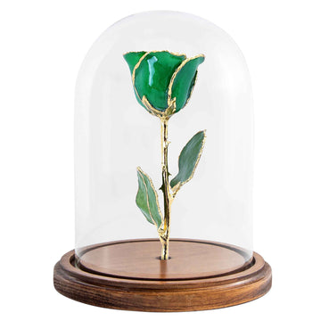 Custom Enchanted Rose - 24K Gold Emerald (May Birthstone) (Redesigned for 2022)