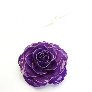 Forever Rose Ornament - Purple