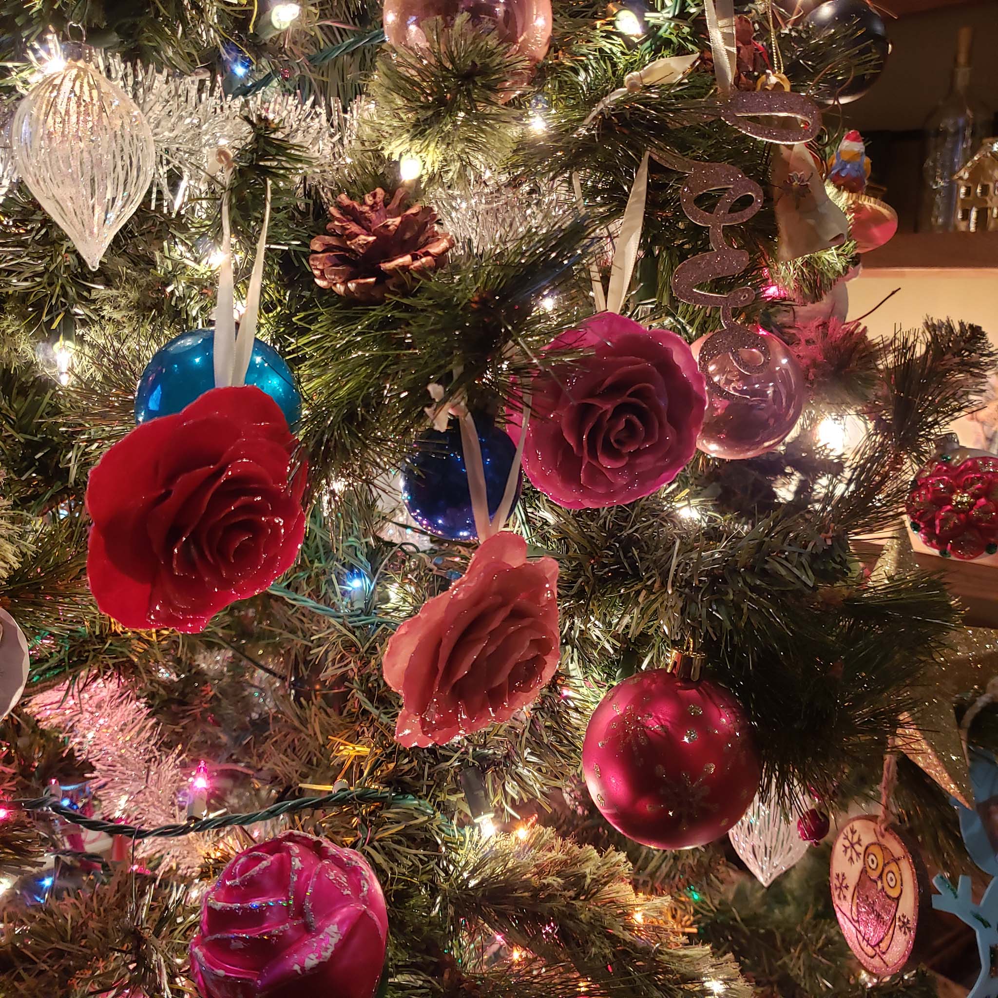 Forever Rose Ornament - Pink