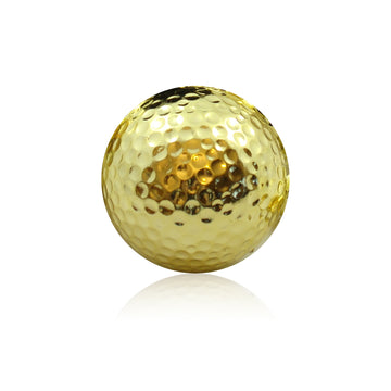 Genuine 24K Gold Plated Golf Ball and Tee Combo by 24K Golf™ (Ball + 2 Tee Combo)