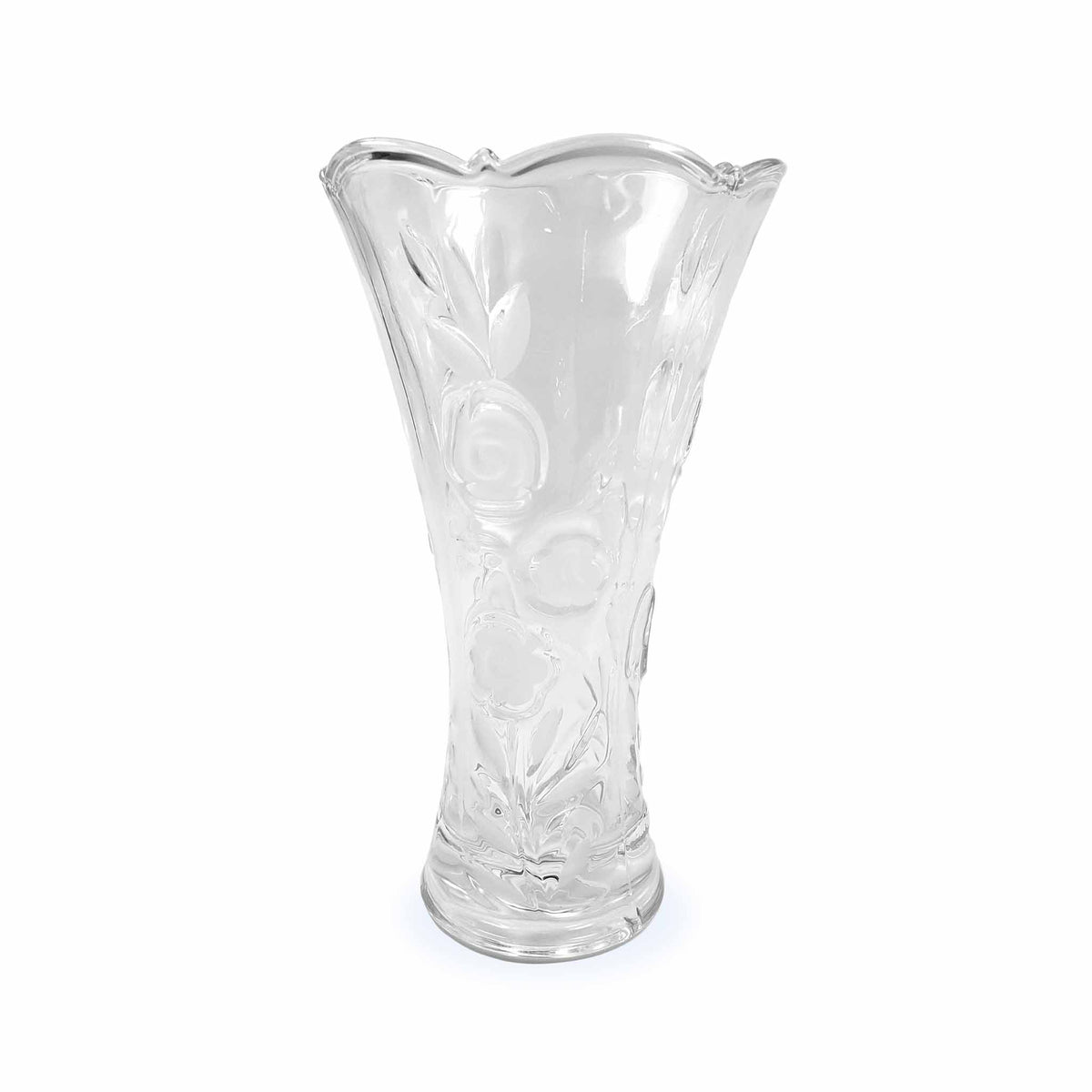Large Clear Glass Bouquet Vase (3-12 roses)